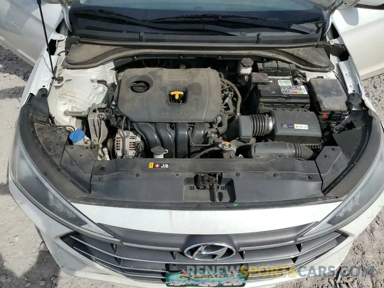 11 fotografías del automóvil dañado 5NPD84LF2KH482851 HYUNDAI ELANTRA 2019