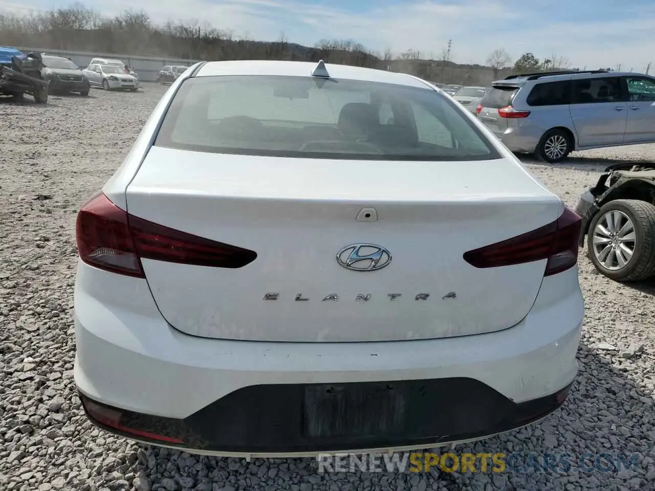 6 fotografías del automóvil dañado 5NPD84LF2KH482851 HYUNDAI ELANTRA 2019