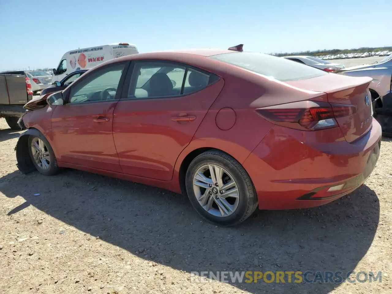 2 fotografías del automóvil dañado 5NPD84LF3KH472779 HYUNDAI ELANTRA 2019
