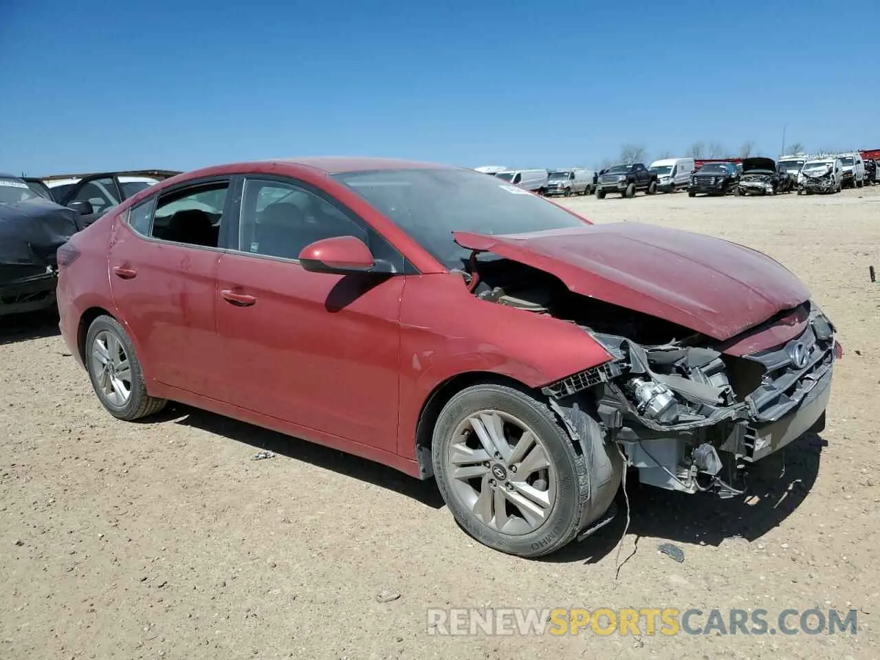 4 fotografías del automóvil dañado 5NPD84LF3KH472779 HYUNDAI ELANTRA 2019