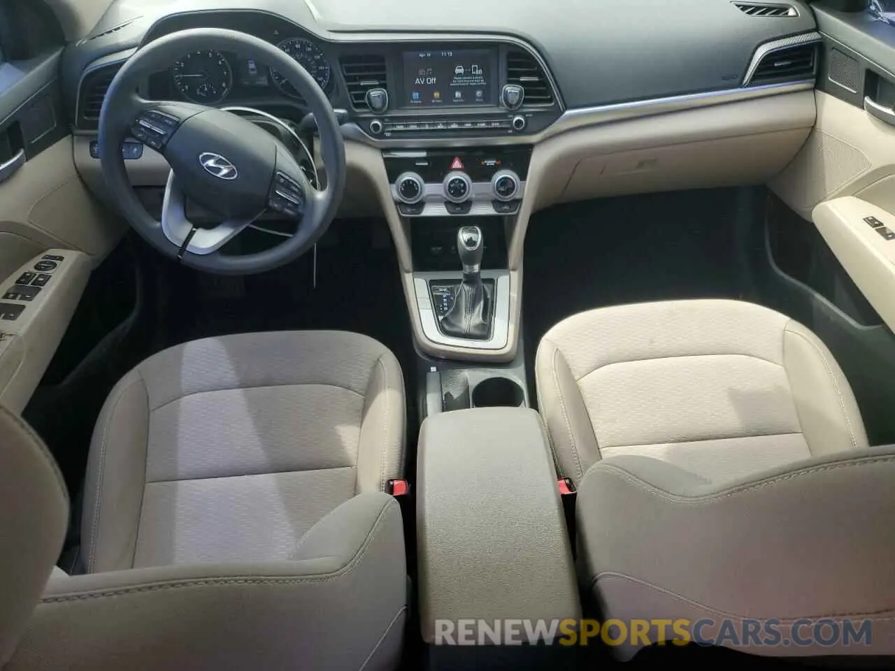 8 fotografías del automóvil dañado 5NPD84LF4KH413451 HYUNDAI ELANTRA 2019