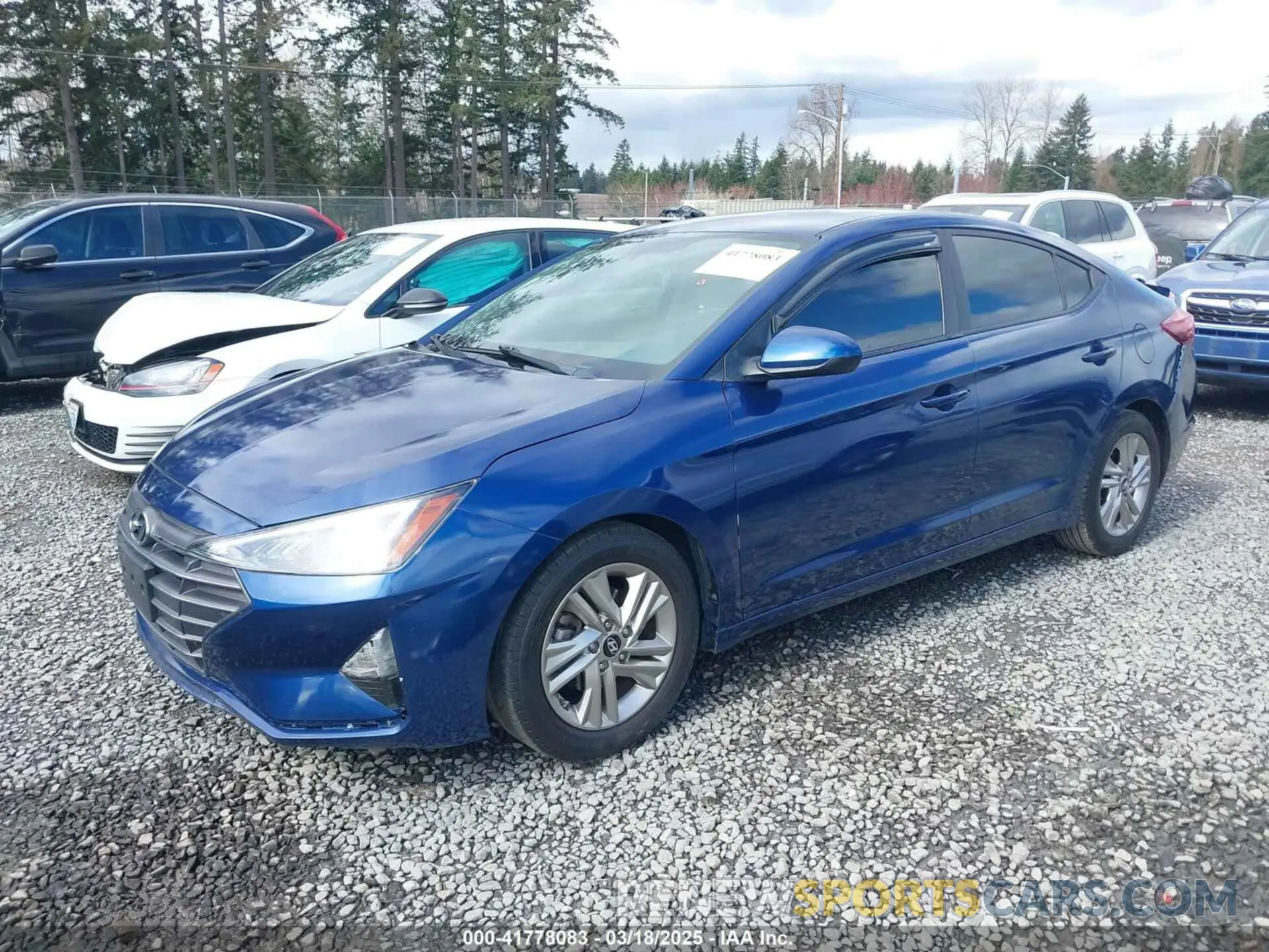 2 fotografías del automóvil dañado 5NPD84LF4KH435420 HYUNDAI ELANTRA 2019