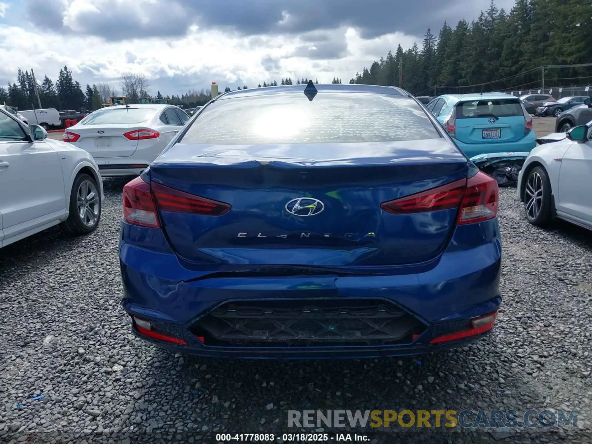 6 fotografías del automóvil dañado 5NPD84LF4KH435420 HYUNDAI ELANTRA 2019