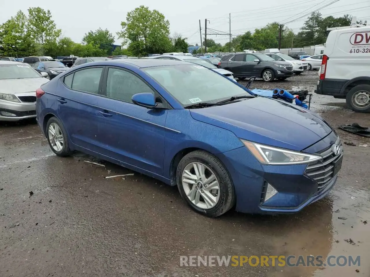 4 fotografías del automóvil dañado 5NPD84LF4KH466232 HYUNDAI ELANTRA 2019