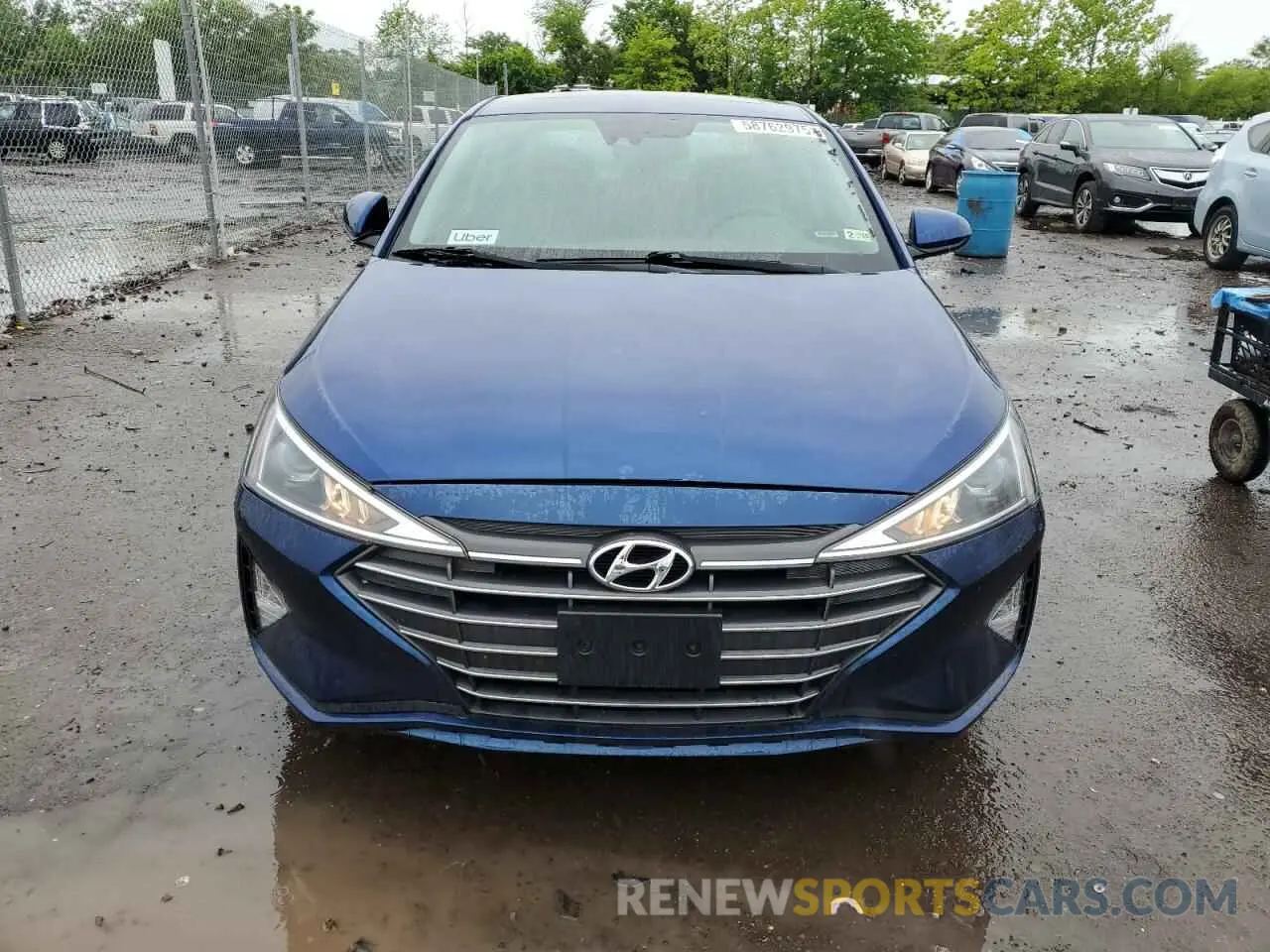 5 fotografías del automóvil dañado 5NPD84LF4KH466232 HYUNDAI ELANTRA 2019