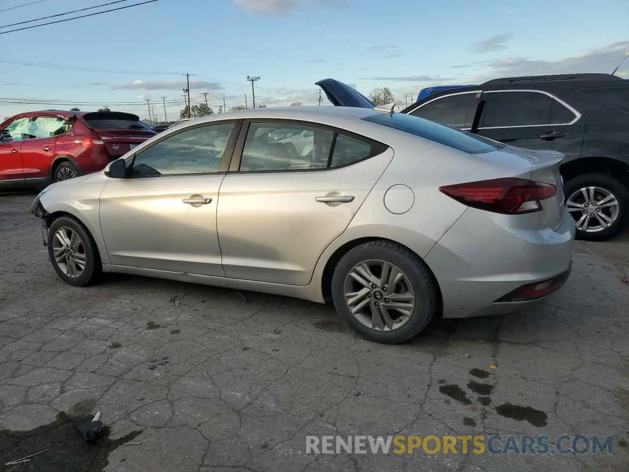 2 fotografías del automóvil dañado 5NPD84LF4KH484245 HYUNDAI ELANTRA 2019