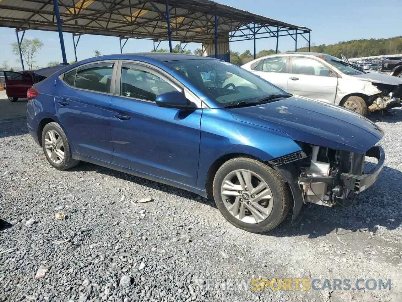 4 fotografías del automóvil dañado 5NPD84LF5KH413118 HYUNDAI ELANTRA 2019