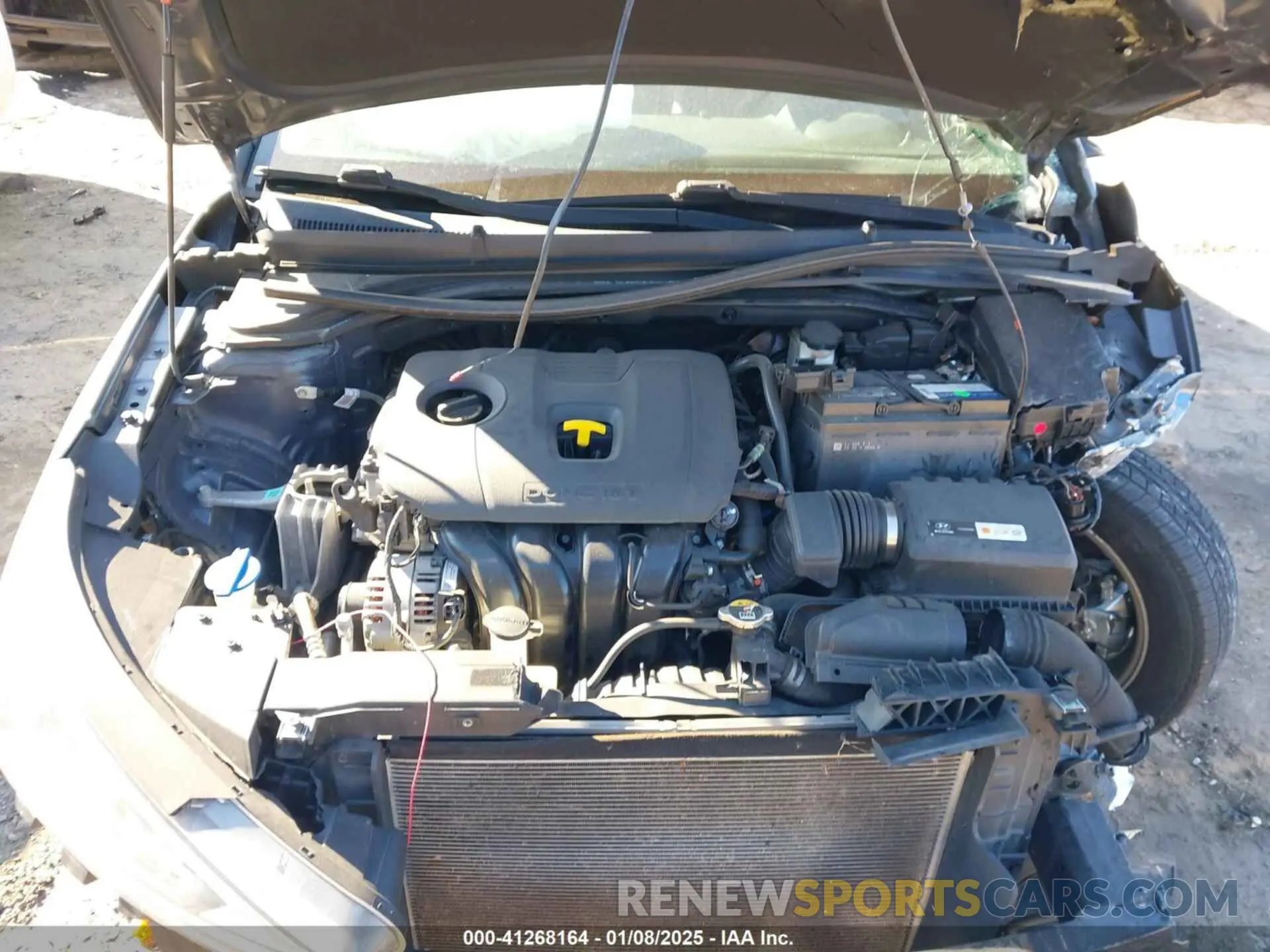 10 fotografías del automóvil dañado 5NPD84LF5KH420361 HYUNDAI ELANTRA 2019