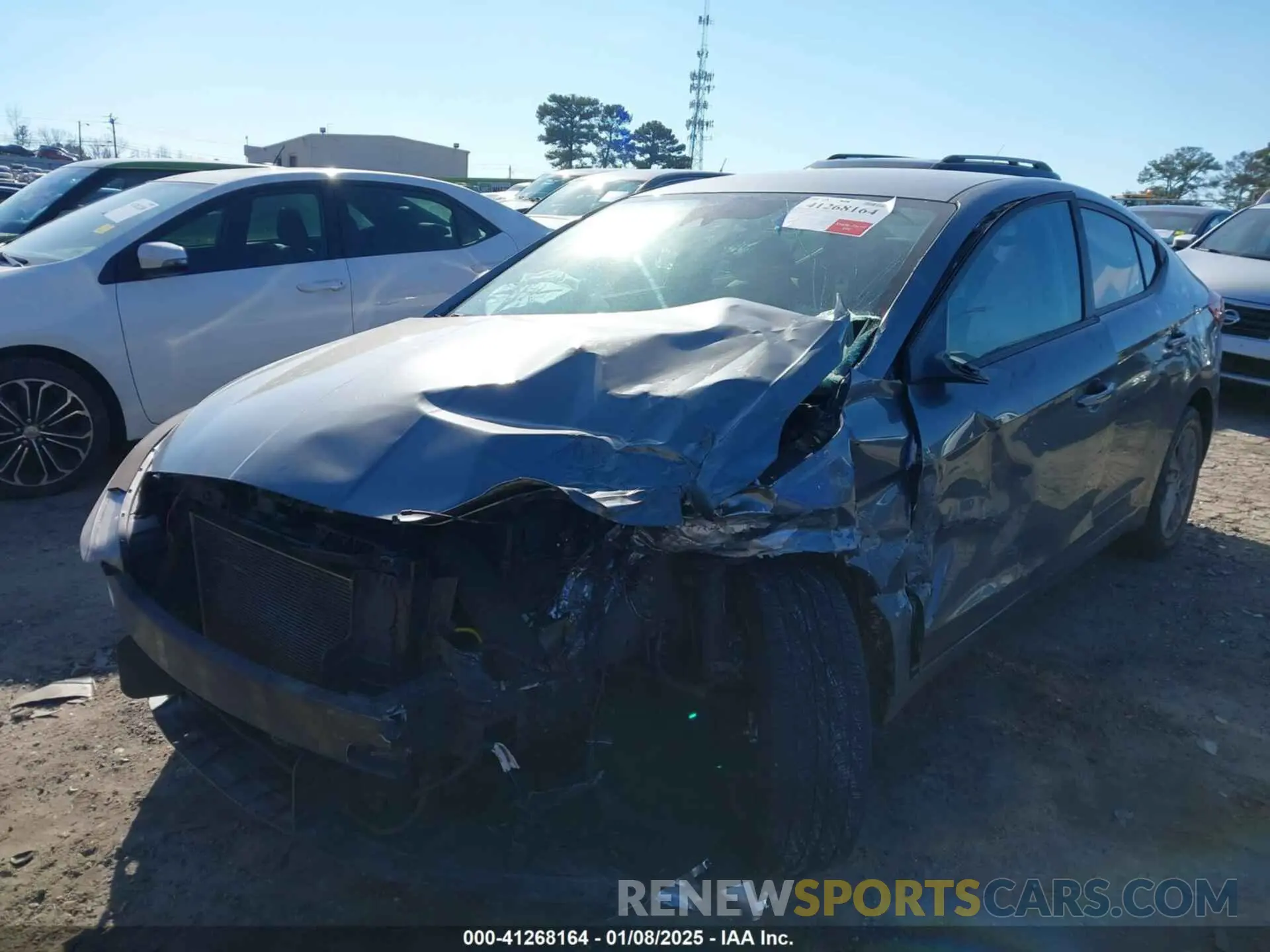 6 fotografías del automóvil dañado 5NPD84LF5KH420361 HYUNDAI ELANTRA 2019