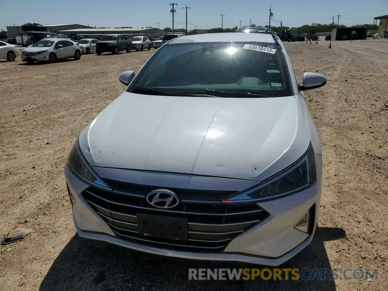 5 fotografías del automóvil dañado 5NPD84LF6KH416285 HYUNDAI ELANTRA 2019