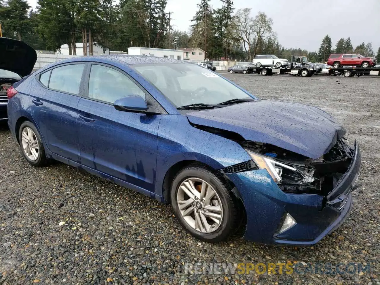 4 fotografías del automóvil dañado 5NPD84LF6KH442627 HYUNDAI ELANTRA 2019