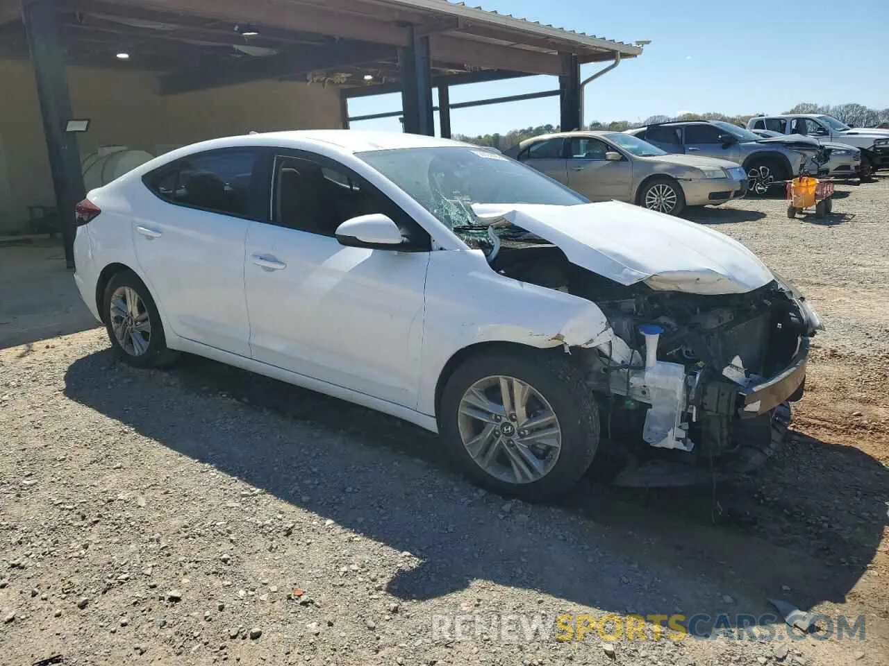 4 fotografías del automóvil dañado 5NPD84LF6KH470847 HYUNDAI ELANTRA 2019