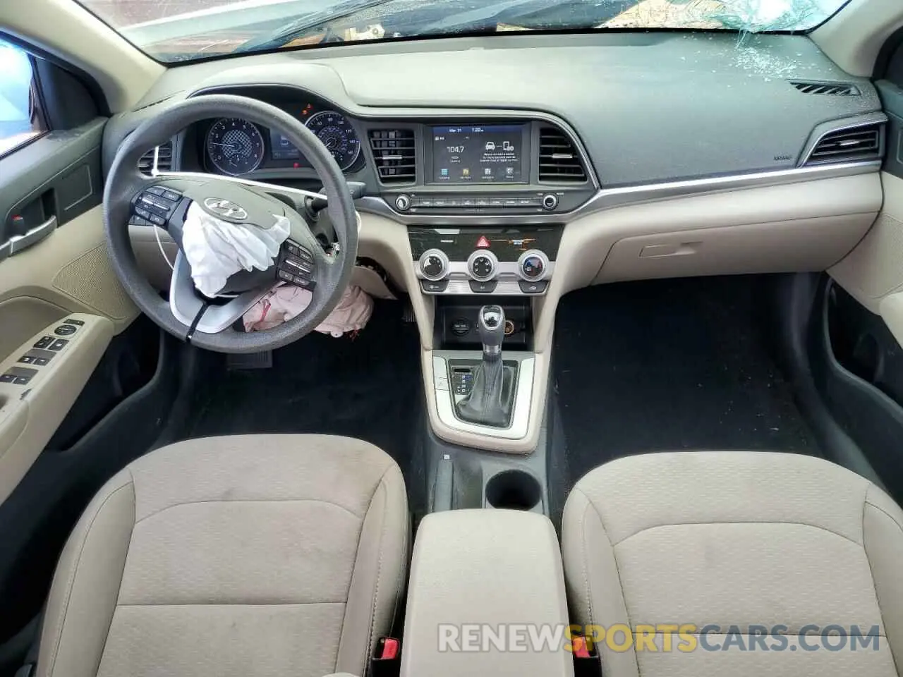 8 fotografías del automóvil dañado 5NPD84LF6KH470847 HYUNDAI ELANTRA 2019