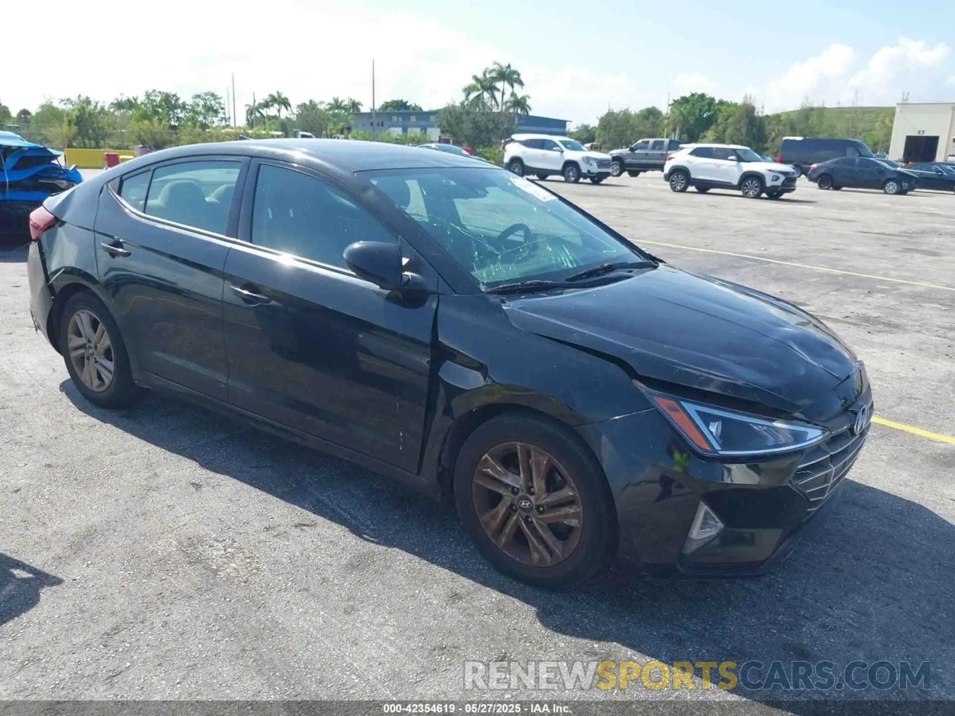 1 fotografías del automóvil dañado 5NPD84LF6KH495005 HYUNDAI ELANTRA 2019