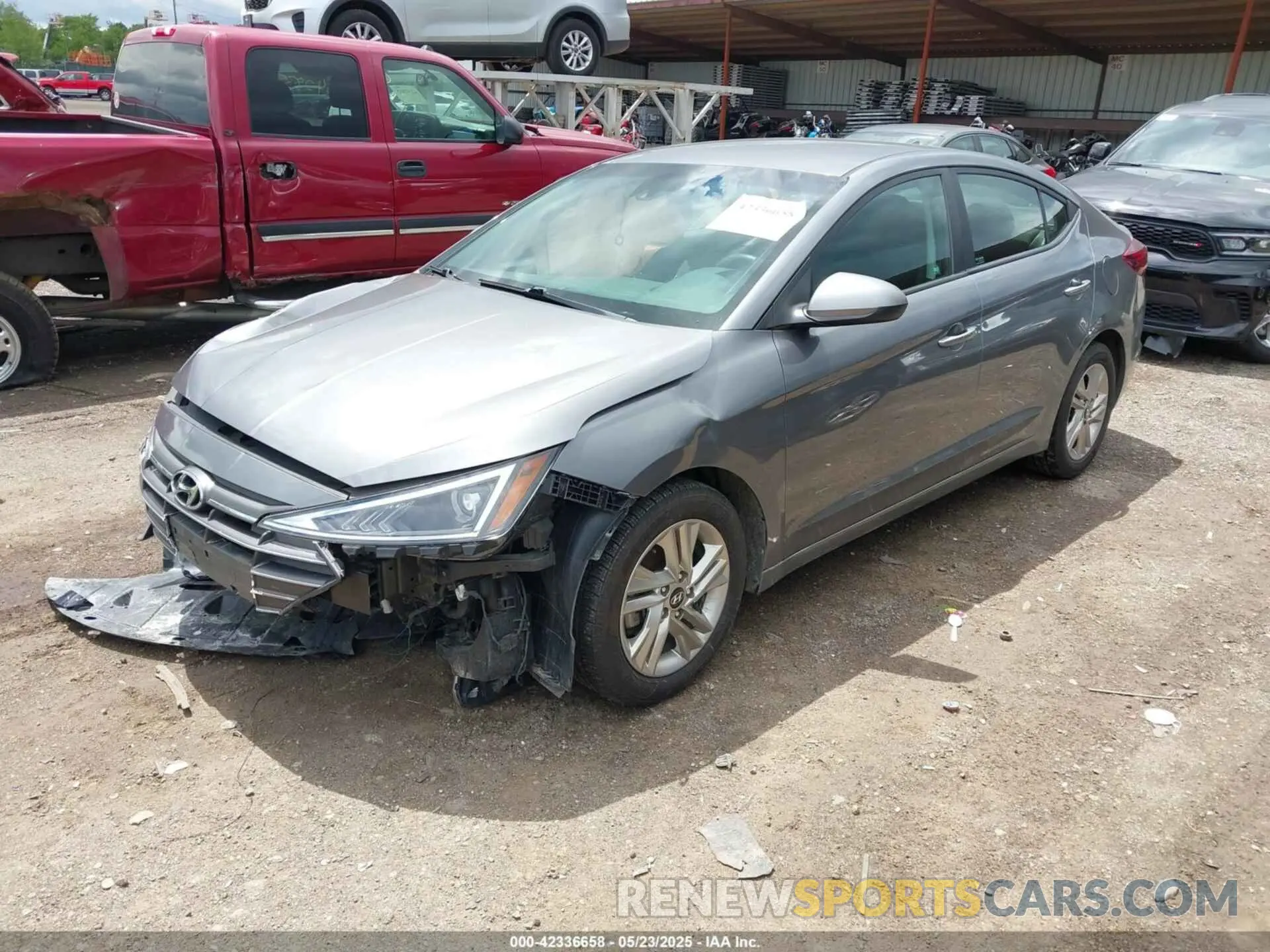 2 fotografías del automóvil dañado 5NPD84LF7KH422483 HYUNDAI ELANTRA 2019