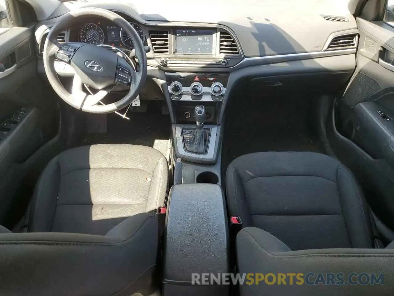 8 fotografías del automóvil dañado 5NPD84LF7KH433452 HYUNDAI ELANTRA 2019
