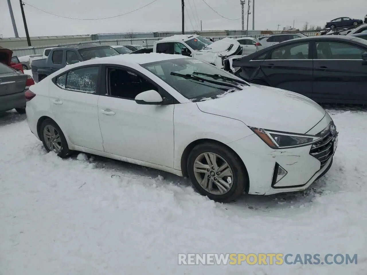 4 fotografías del automóvil dañado 5NPD84LF7KH457282 HYUNDAI ELANTRA 2019