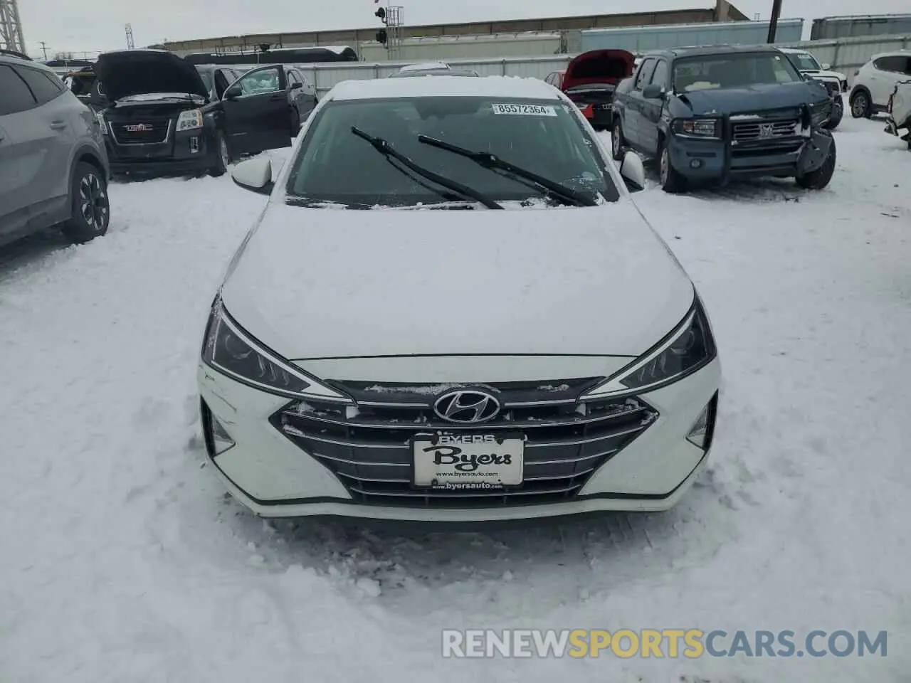 5 fotografías del automóvil dañado 5NPD84LF7KH457282 HYUNDAI ELANTRA 2019