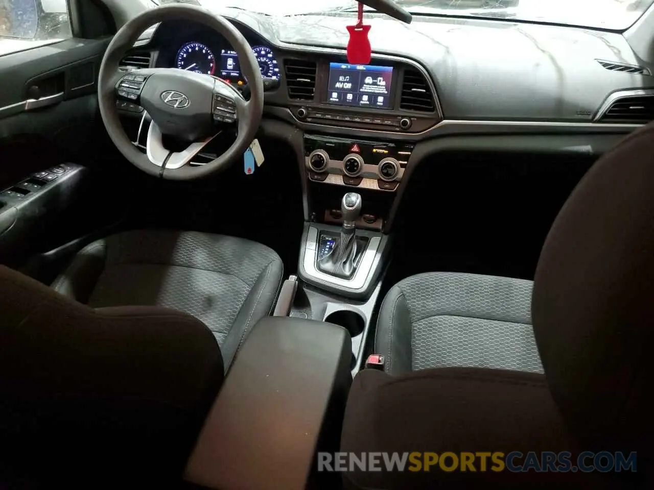 8 fotografías del automóvil dañado 5NPD84LF7KH461235 HYUNDAI ELANTRA 2019