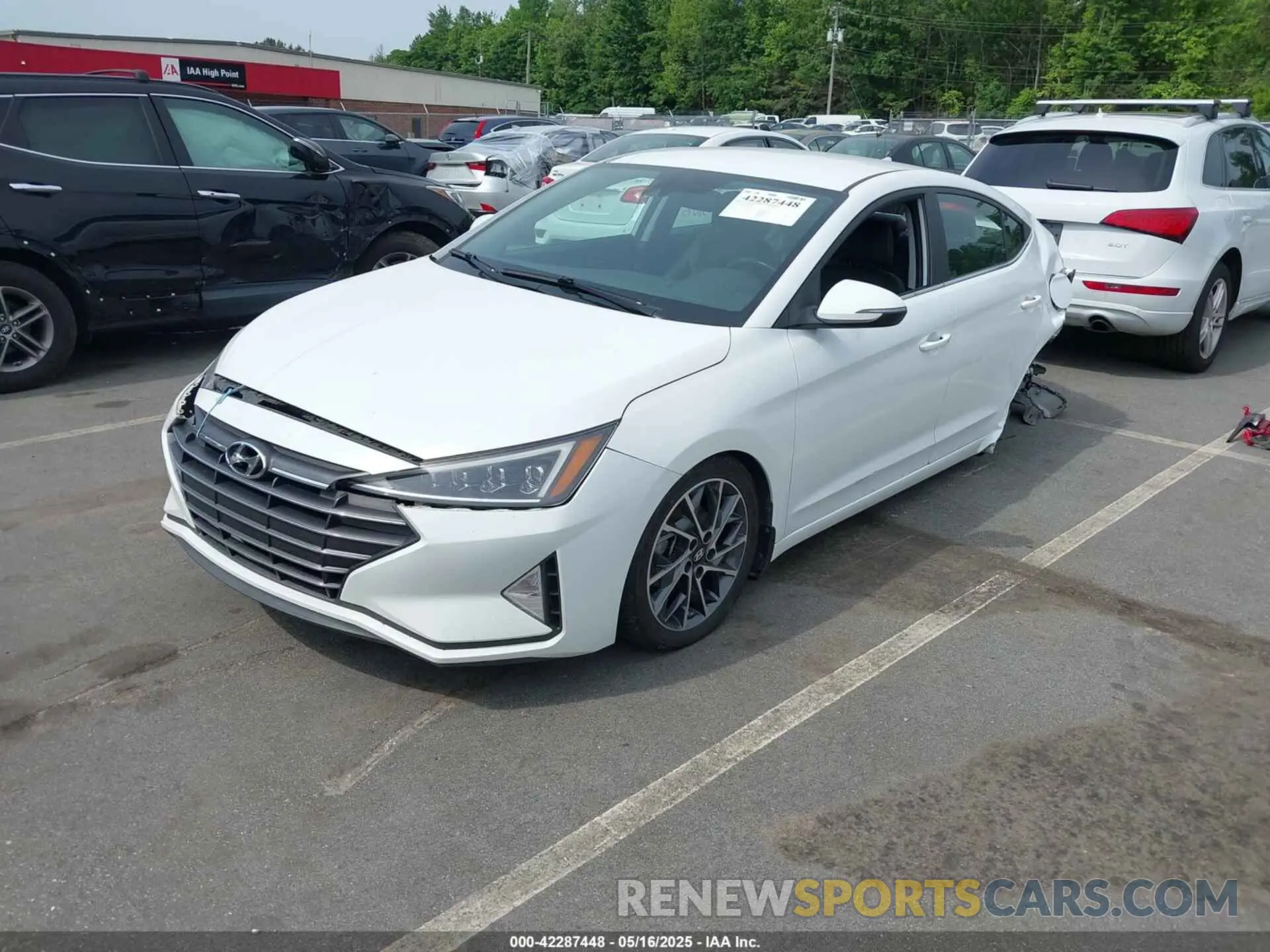2 fotografías del automóvil dañado 5NPD84LF7KH474535 HYUNDAI ELANTRA 2019