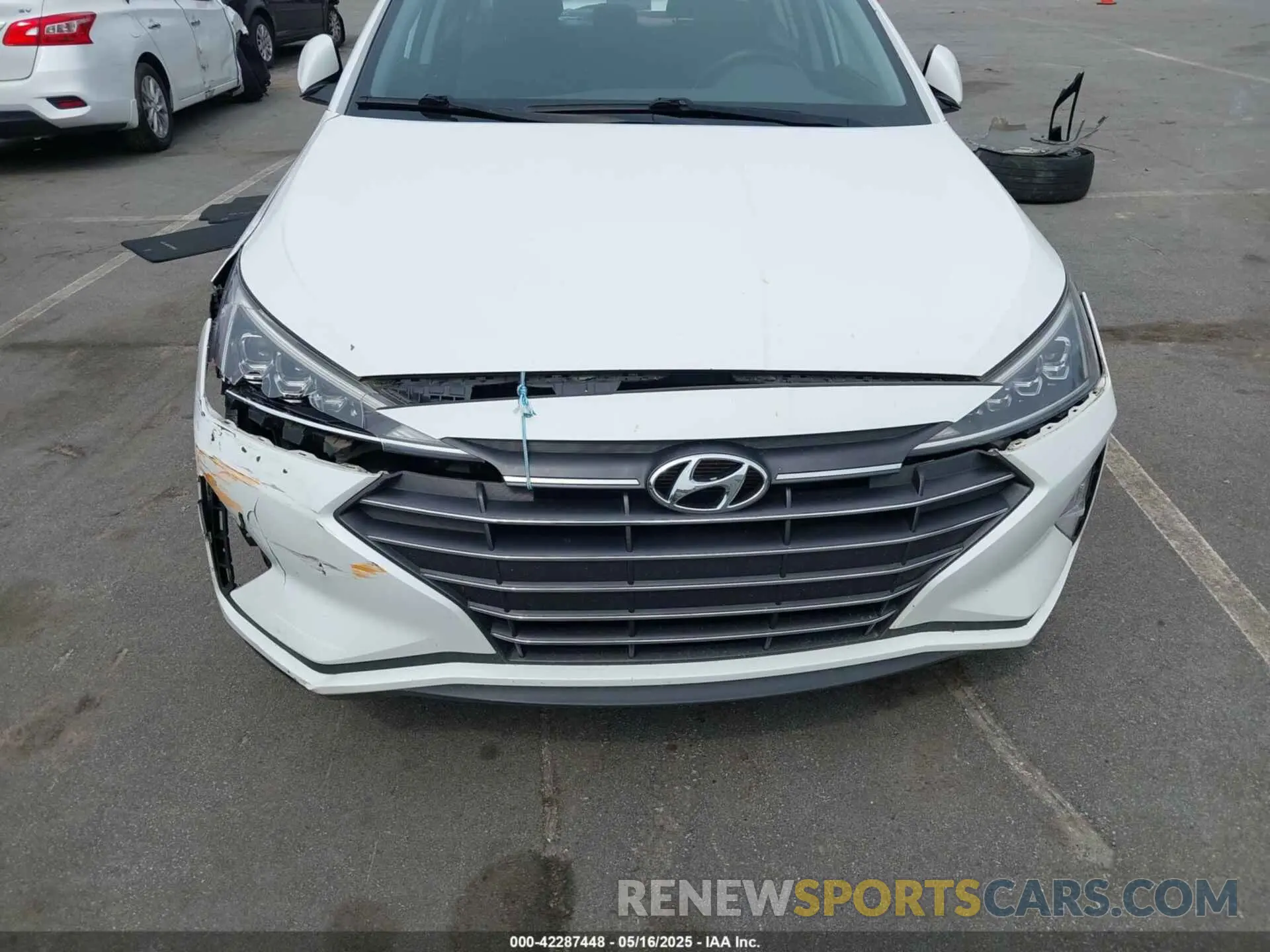 6 fotografías del automóvil dañado 5NPD84LF7KH474535 HYUNDAI ELANTRA 2019