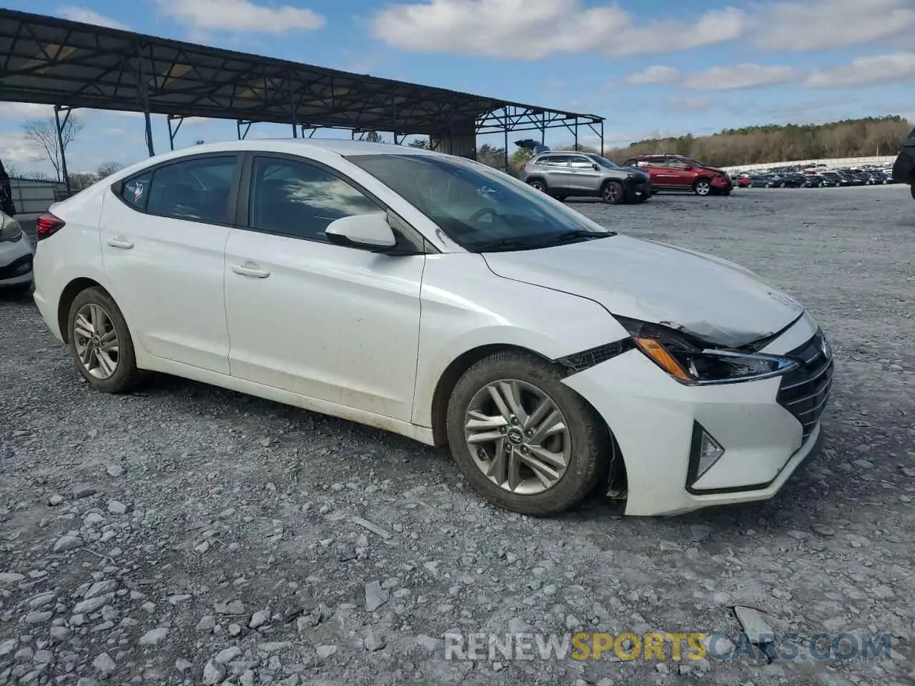 4 fotografías del automóvil dañado 5NPD84LF8KH449482 HYUNDAI ELANTRA 2019