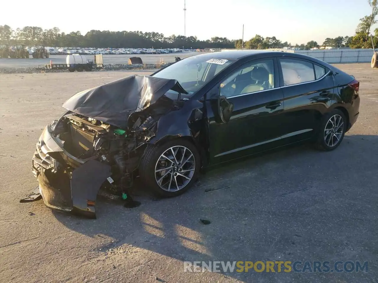 1 fotografías del automóvil dañado 5NPD84LF8KH463964 HYUNDAI ELANTRA 2019