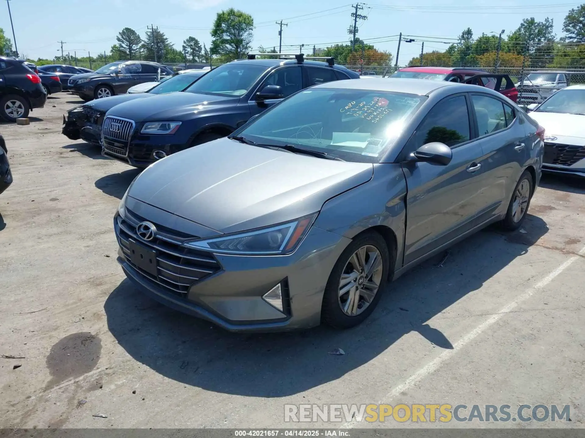 2 fotografías del automóvil dañado 5NPD84LF9KH471782 HYUNDAI ELANTRA 2019