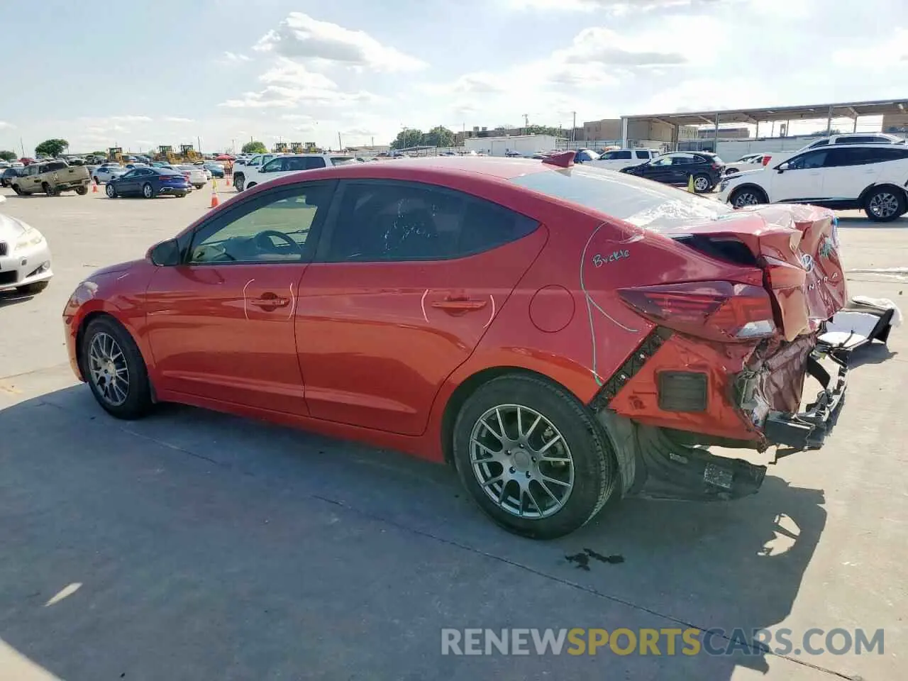 2 fotografías del automóvil dañado 5NPD84LF9KH481941 HYUNDAI ELANTRA 2019