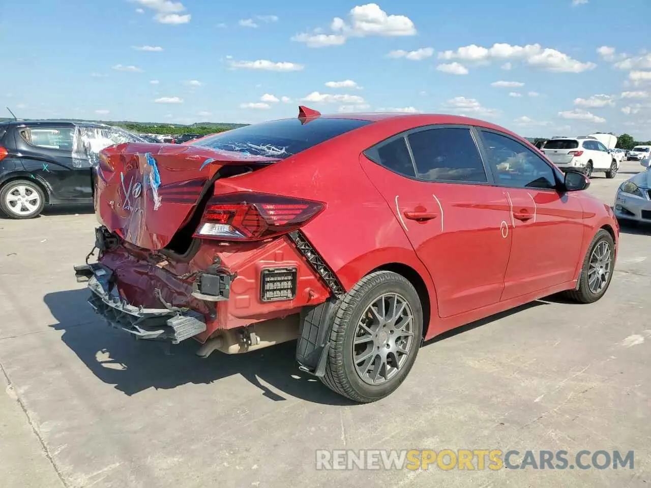 3 fotografías del automóvil dañado 5NPD84LF9KH481941 HYUNDAI ELANTRA 2019