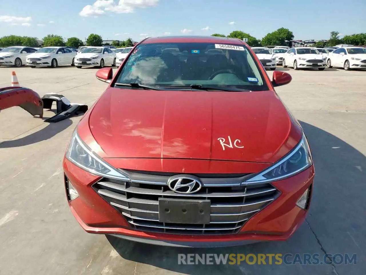 5 fotografías del automóvil dañado 5NPD84LF9KH481941 HYUNDAI ELANTRA 2019
