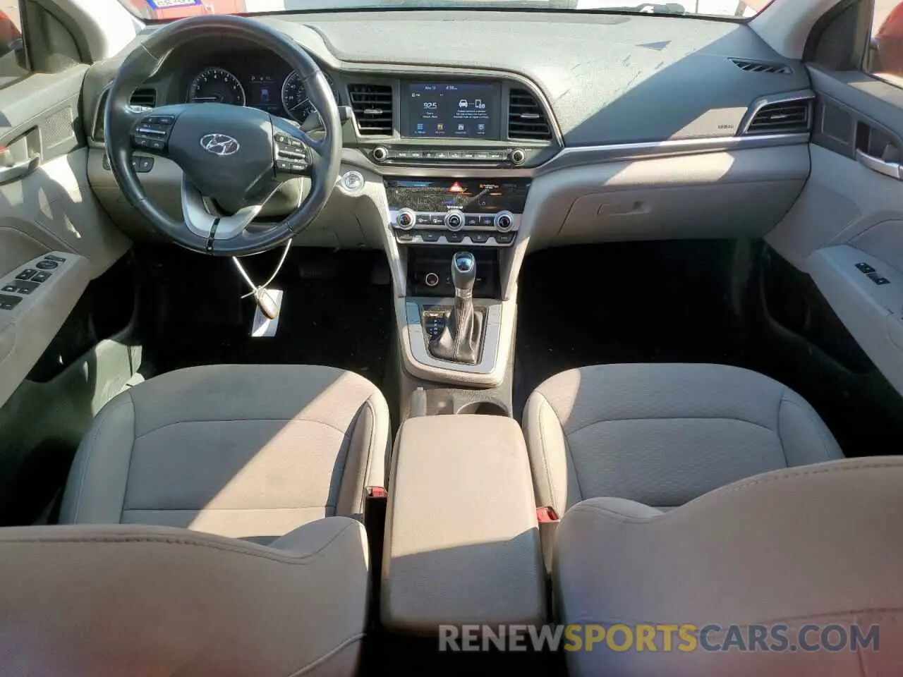 8 fotografías del automóvil dañado 5NPD84LF9KH481941 HYUNDAI ELANTRA 2019