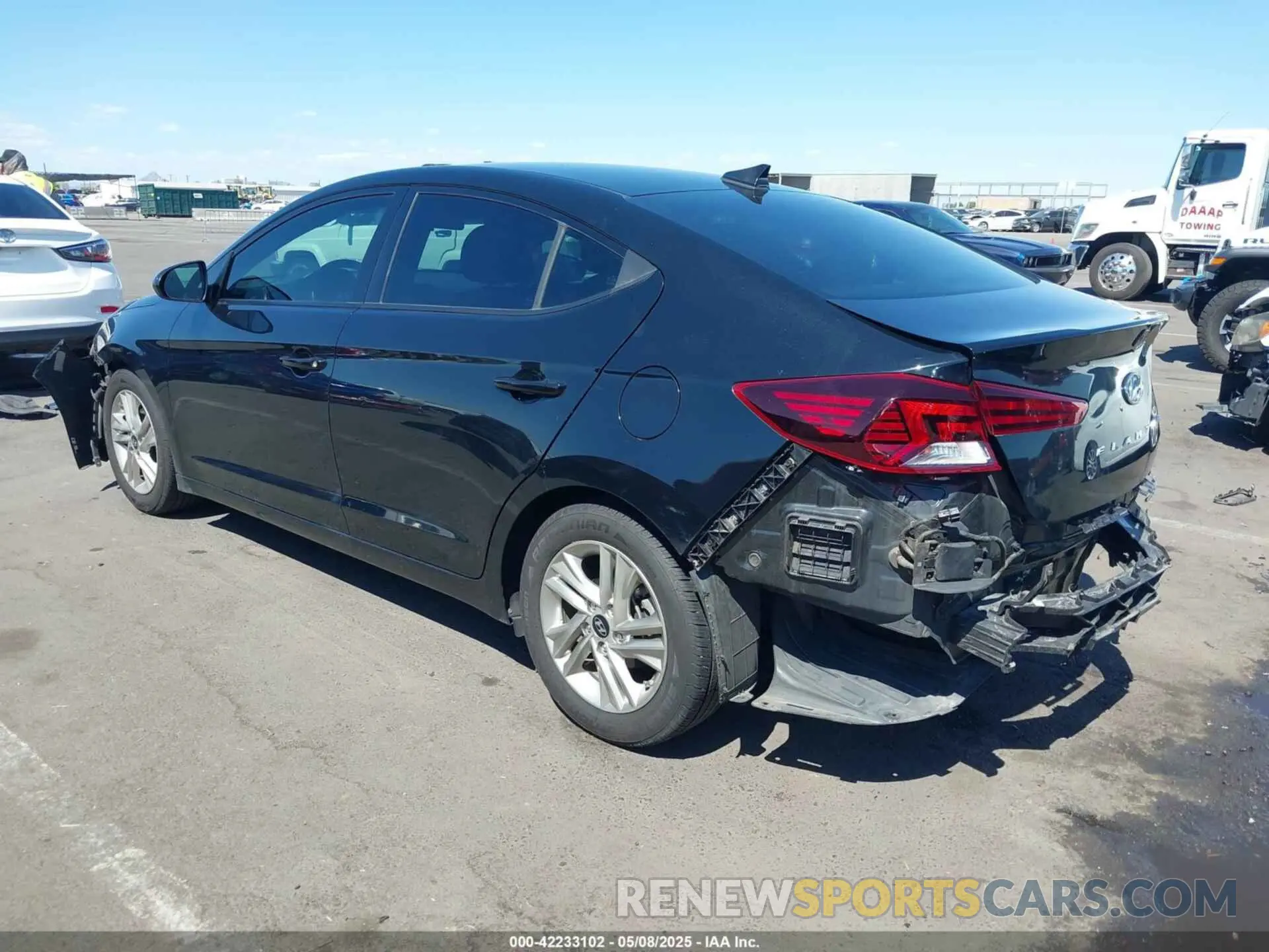 3 fotografías del automóvil dañado 5NPD84LFXKH411493 HYUNDAI ELANTRA 2019