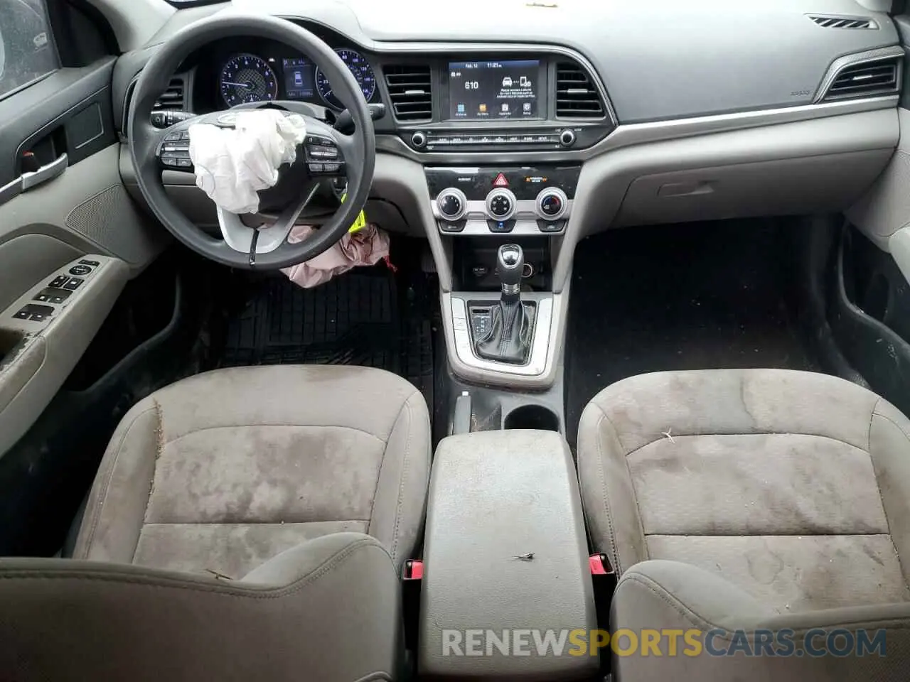 8 fotografías del automóvil dañado 5NPD84LFXKH434143 HYUNDAI ELANTRA 2019