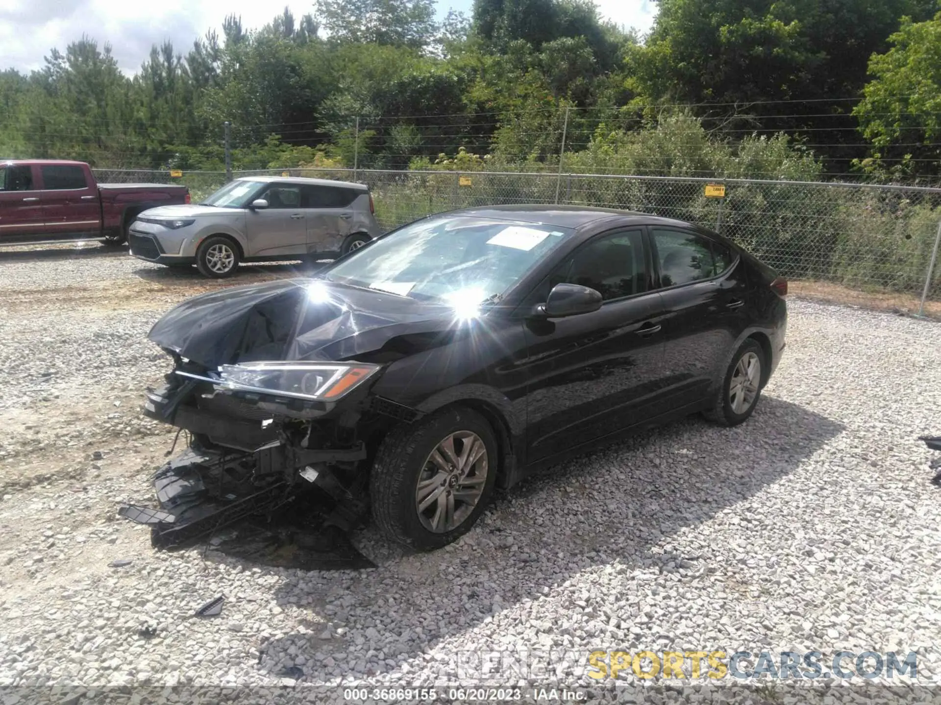 2 fotografías del automóvil dañado 5NPD84LFXKH455140 HYUNDAI ELANTRA 2019