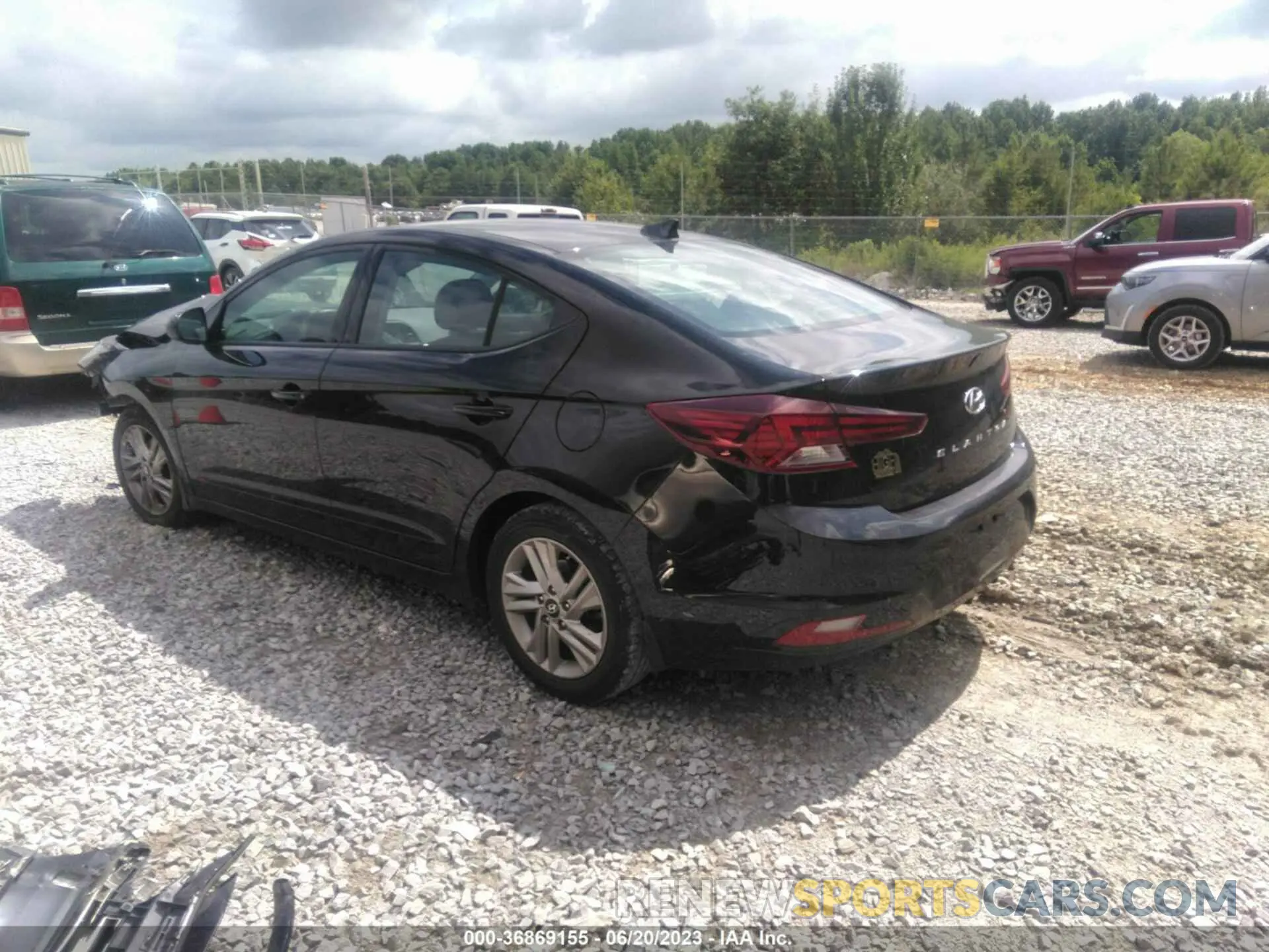 3 fotografías del automóvil dañado 5NPD84LFXKH455140 HYUNDAI ELANTRA 2019
