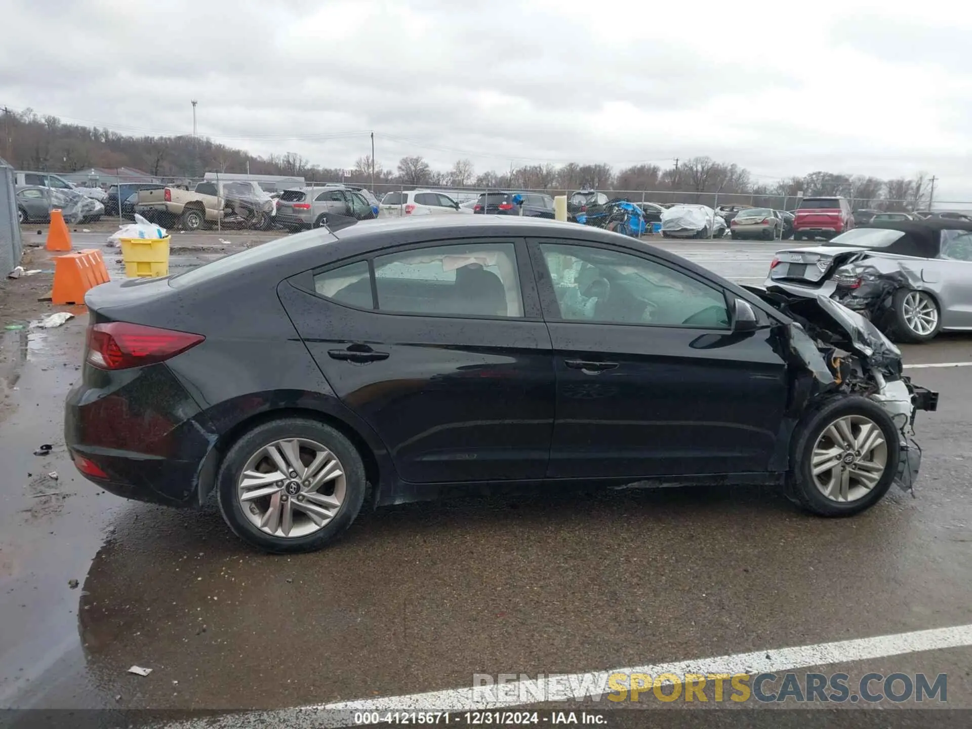 14 fotografías del automóvil dañado 5NPD84LFXKH471452 HYUNDAI ELANTRA 2019