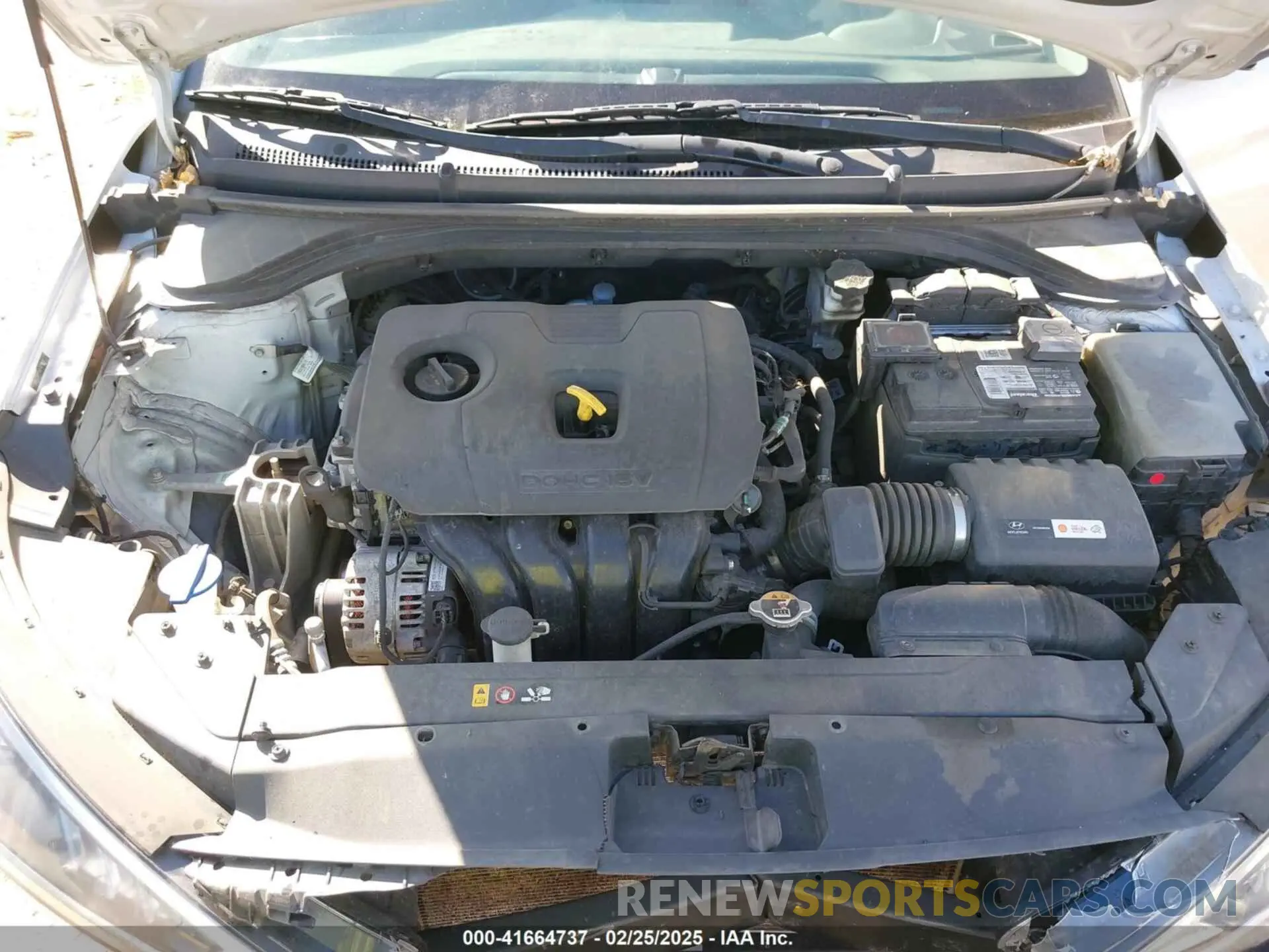 10 fotografías del automóvil dañado 5NPD84LFXKH477039 HYUNDAI ELANTRA 2019