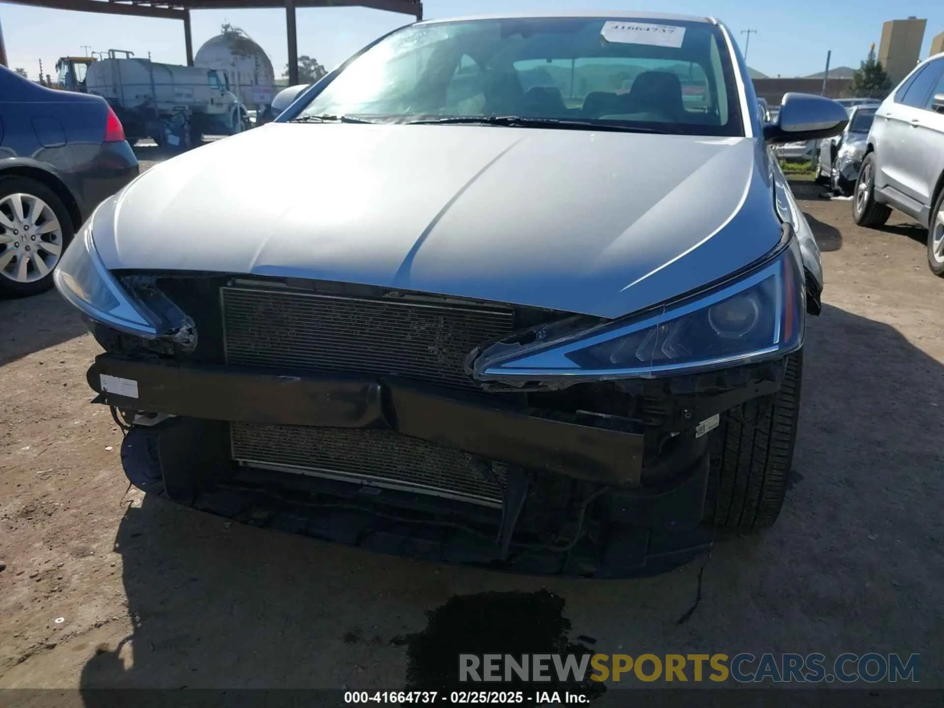 6 fotografías del automóvil dañado 5NPD84LFXKH477039 HYUNDAI ELANTRA 2019