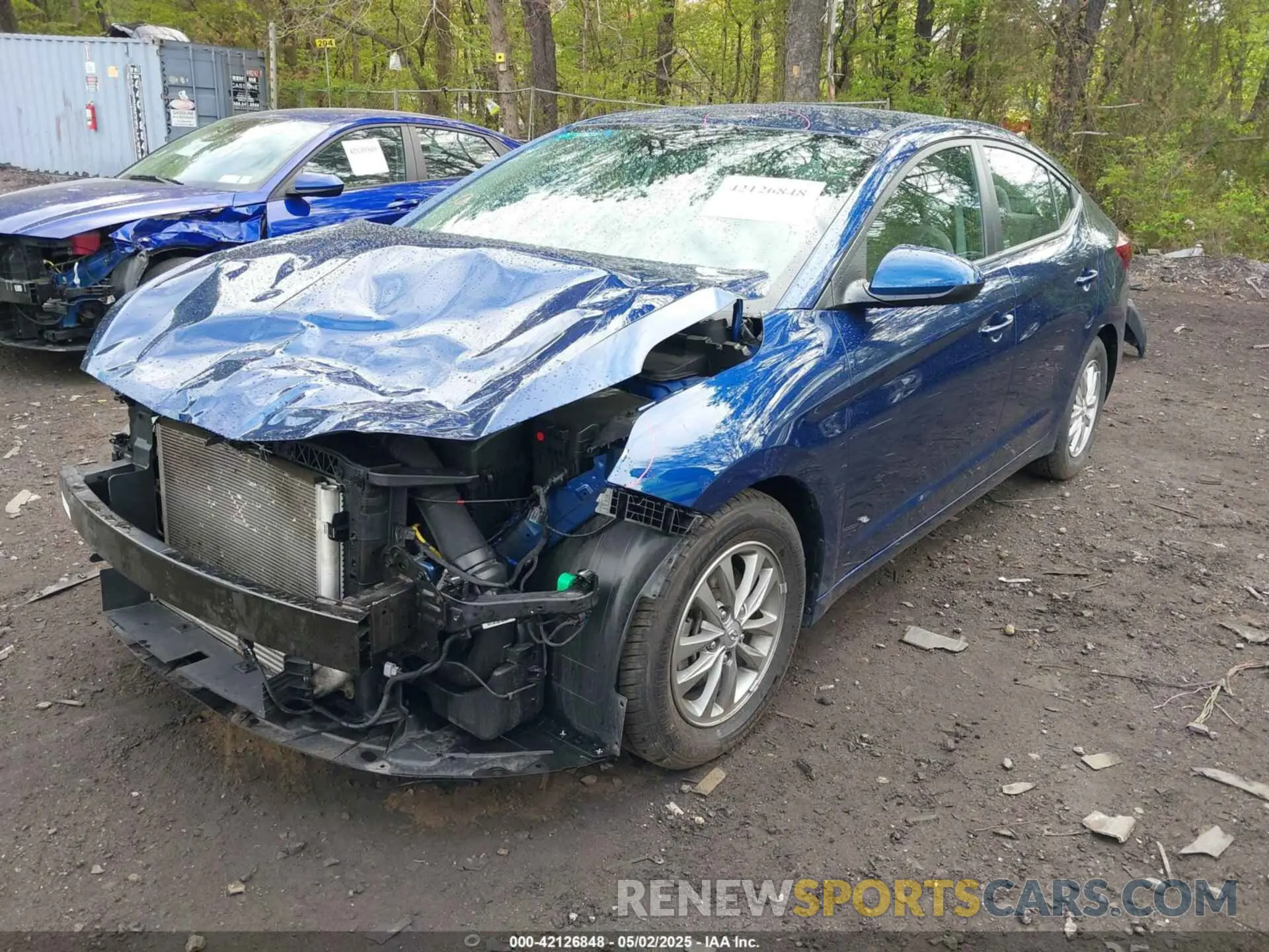 2 fotografías del automóvil dañado 5NPD94LA3KH417458 HYUNDAI ELANTRA 2019