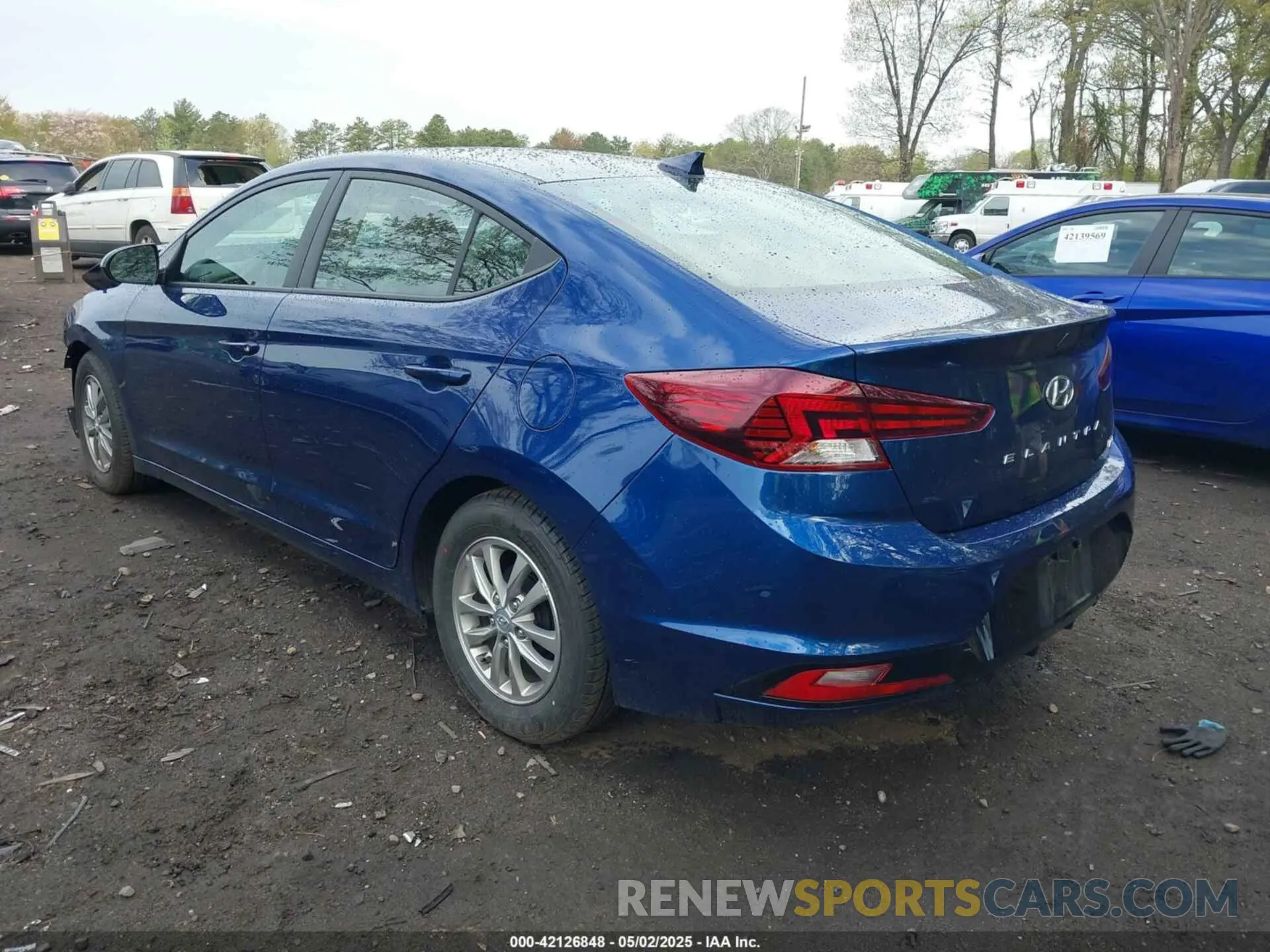 3 fotografías del automóvil dañado 5NPD94LA3KH417458 HYUNDAI ELANTRA 2019