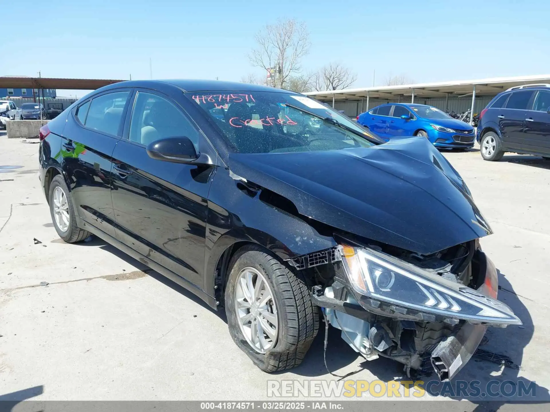 1 fotografías del automóvil dañado 5NPD94LA8KH418508 HYUNDAI ELANTRA 2019