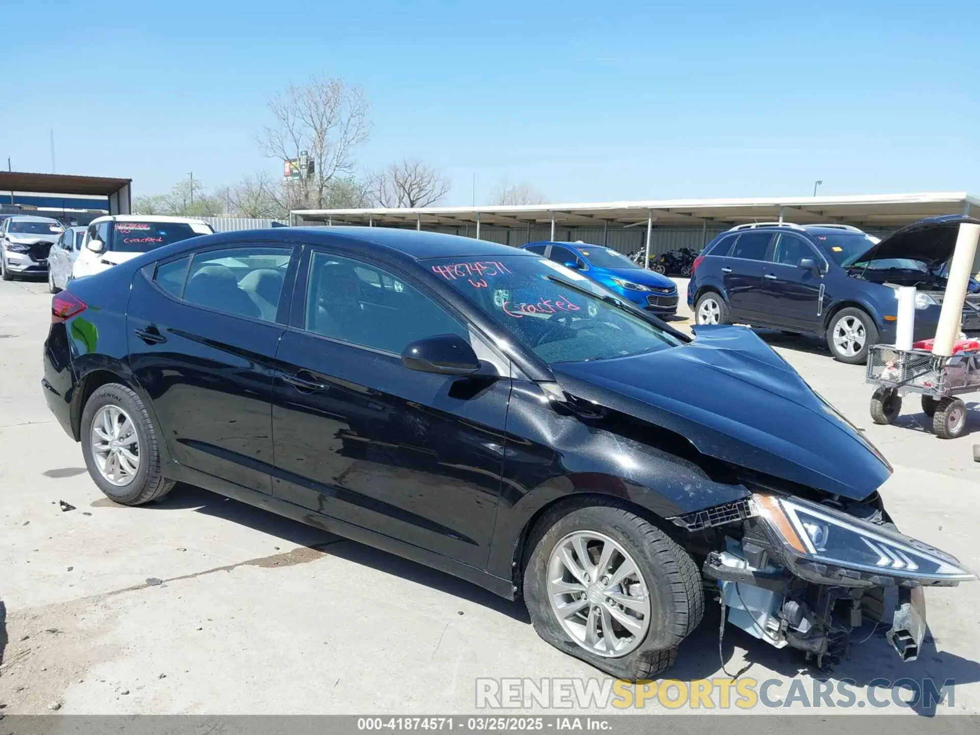 14 fotografías del automóvil dañado 5NPD94LA8KH418508 HYUNDAI ELANTRA 2019