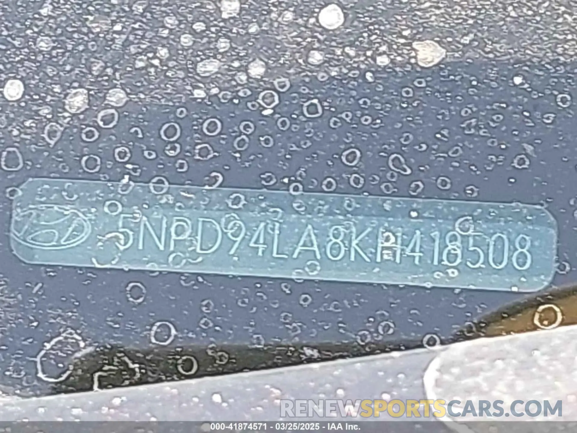 18 fotografías del automóvil dañado 5NPD94LA8KH418508 HYUNDAI ELANTRA 2019