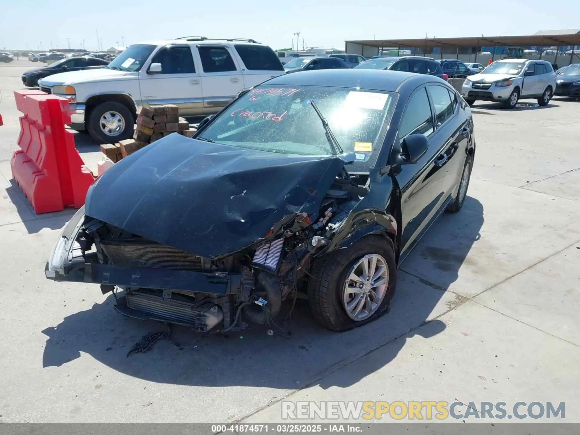 2 fotografías del automóvil dañado 5NPD94LA8KH418508 HYUNDAI ELANTRA 2019