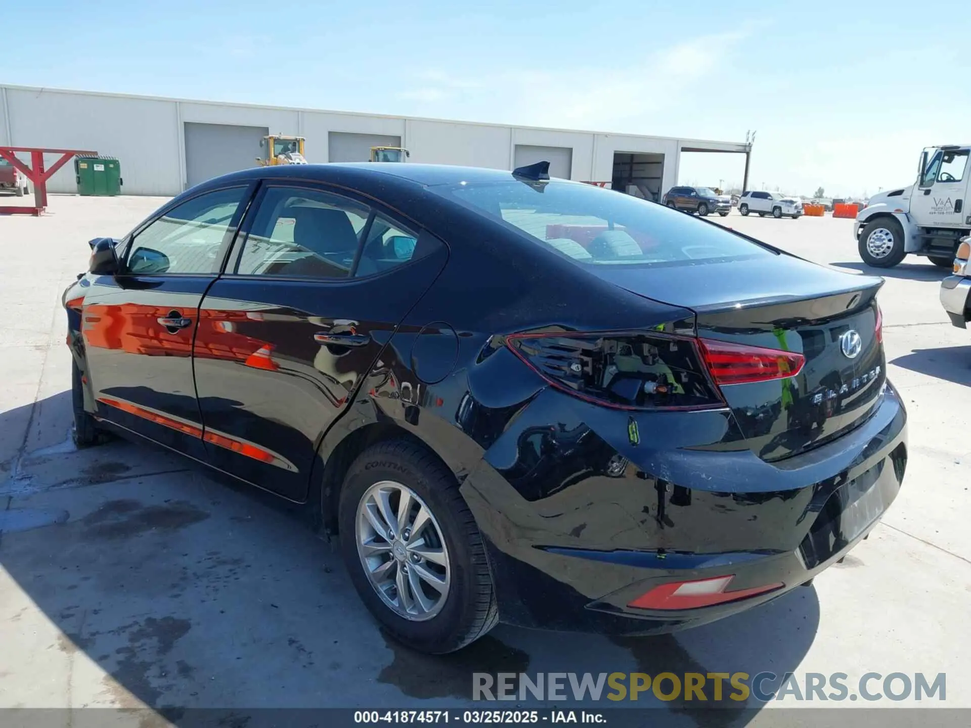 3 fotografías del automóvil dañado 5NPD94LA8KH418508 HYUNDAI ELANTRA 2019