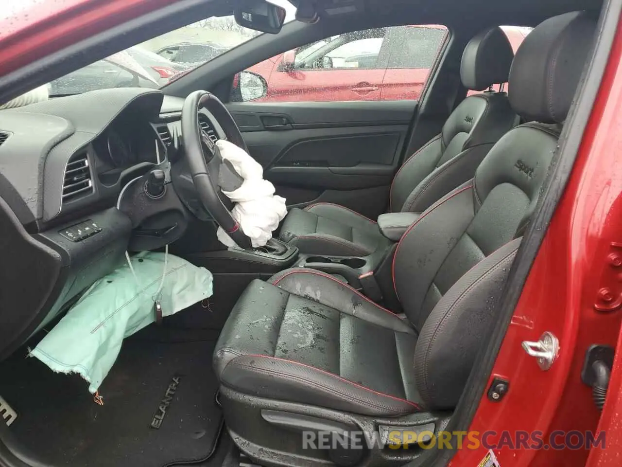 7 fotografías del automóvil dañado KMHD04LB0KU818437 HYUNDAI ELANTRA 2019