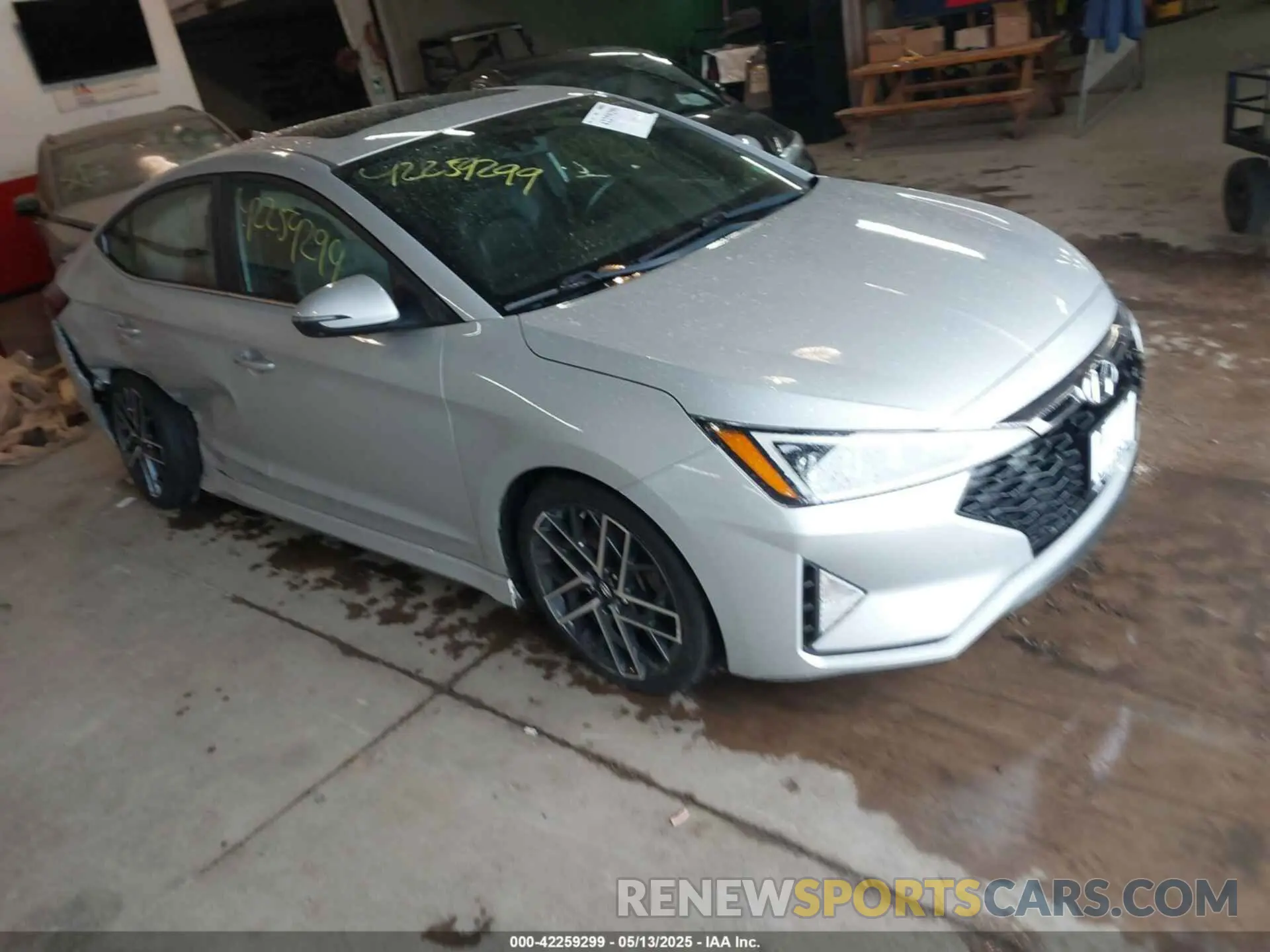 1 fotografías del automóvil dañado KMHD04LB0KU887208 HYUNDAI ELANTRA 2019