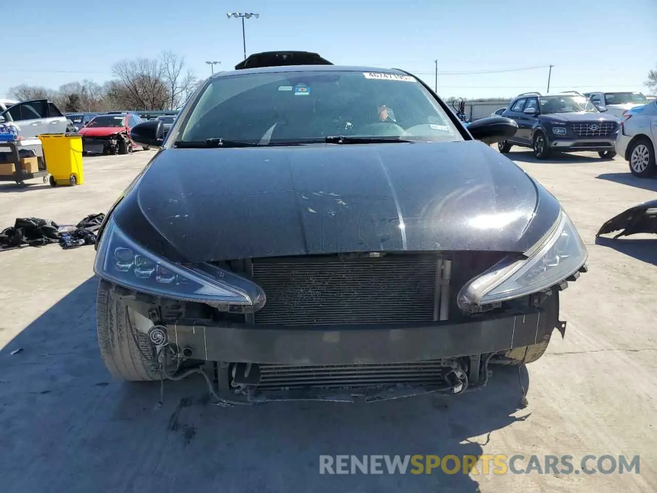 5 fotografías del automóvil dañado KMHD04LB3KU865431 HYUNDAI ELANTRA 2019