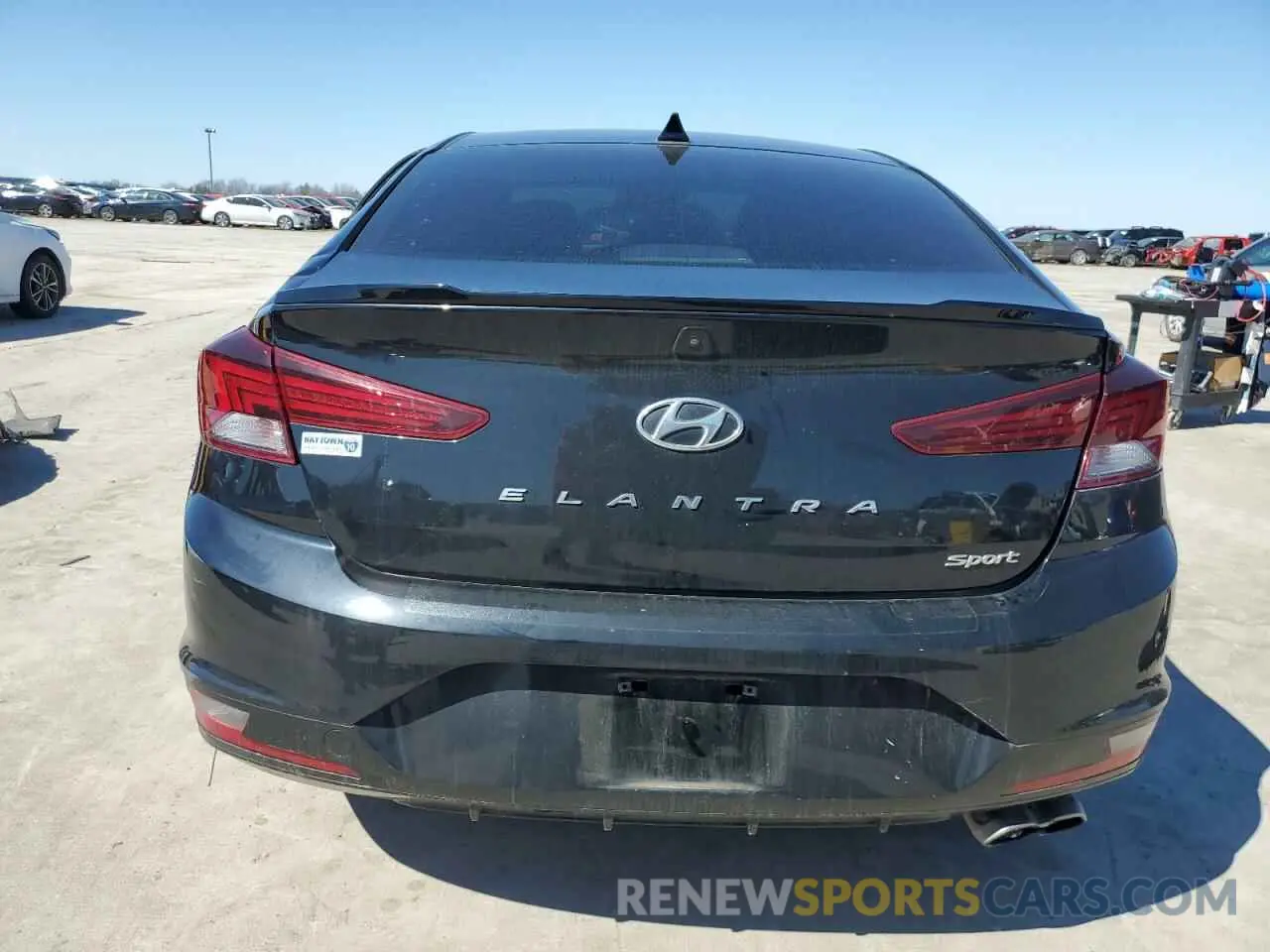 6 fotografías del automóvil dañado KMHD04LB3KU865431 HYUNDAI ELANTRA 2019